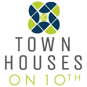Townhouses on 10th Apartments logo in Bloomington, Indiana
